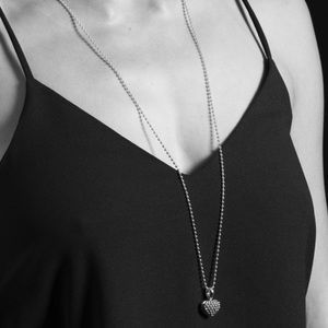 Lagos Caviar Heart Pendant